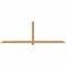 Ekena Millwork Eugene Smooth Timber Gable Bracket, Western Red Cedar, 108"W x 36"H x 3 1/2"D x 3 1/2"F, 8/12 Pitch GBW108X36X0404EUG00SWR - alternate 1